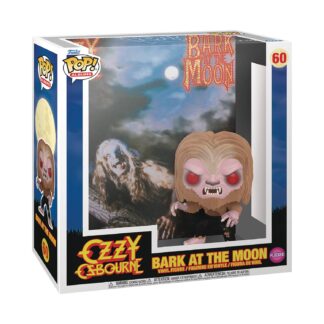 POP ALBUMS #60 OZZY OSBOURNE BARK AT THE MOON FLOCKED VINYL FIGURE